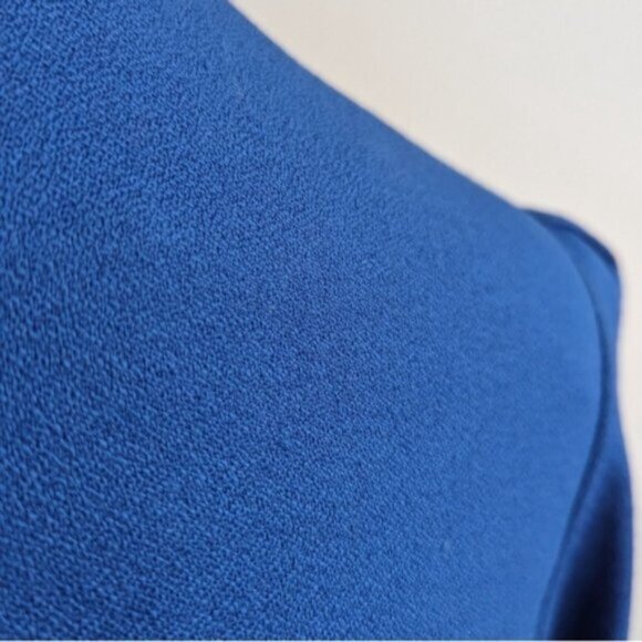 Vintage 80's 100% wool Jules for Progress Royal Blue two piece skirt suit set - Picture 4 of 10